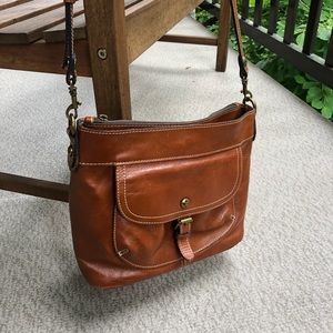 Leather saddle bag